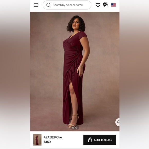 Red bridesmaid dress—AZAZIE DRESS - Picture 8 of 11